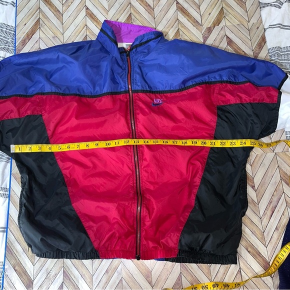 Vintage NIKE Colorblock Spellout Track Jacket Windbreaker‎ Full Zip Retro Sz LG - Picture 9 of 14